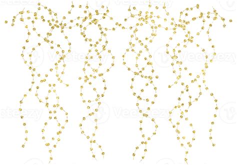 Golden decorative confetti 34139011 PNG