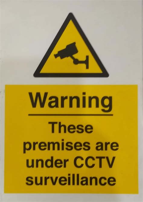 Warning These Premises Are Under Cctv Surveillance Pioneer Tools