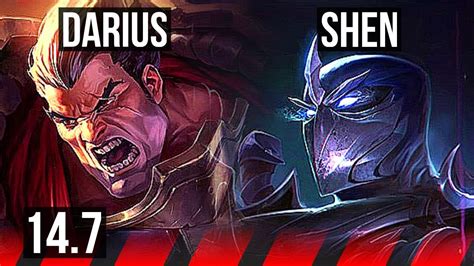 Darius Vs Shen Top 69 Winrate 38k Dmg 1136 Na Master 147