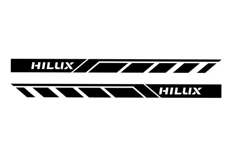 Toyota Hilux 2pcs Side Stripe Body Decal Vinyl Graphics Etsy