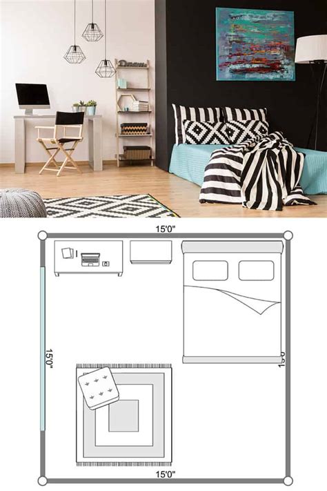 10 Awesome Layouts For A Bedroom With A Desk