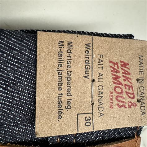 Naked Famous Stretch Selvedge Oz Selvedge Depop