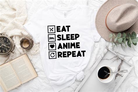 Eat Sleep Anime Repeat Svg Anime Fan Anime Lover Otaku Etsy