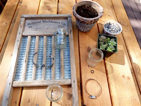 Crafty Girl In The Country DIY Washboard Planter