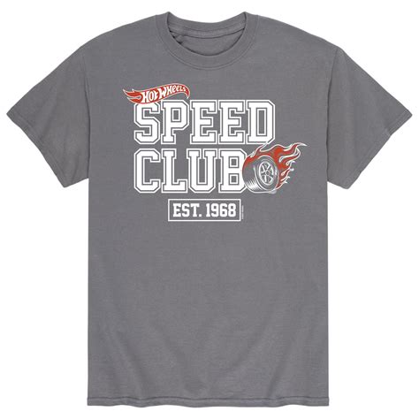 Hot Wheels Speed Club Men S Short Sleeve Graphic T Shirt Walmart