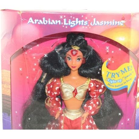 Muñeca MATTEL DISNEY jazmín arábigo luces Aladdin jazmín del Disne