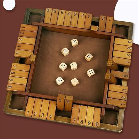 Shut The Box Spiel Für 4 Spieler Interaktives Shut The Box Würfelspiel