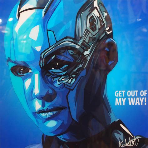 Nebula Poster Plaque "Get out of my way!!" - Infamous Inspiration