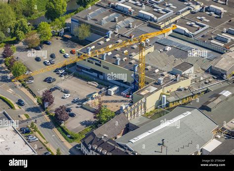 Aerial View Construction Site At The Martinrea Honsel Plant Meschede