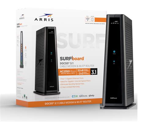 Arris Surfboard X Docsis Cable Modem Ac Dual Band Wi Fi