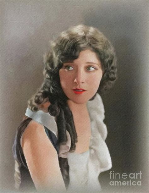 Jobyna Ralston Actress Painting By John Springfield Fine Art America