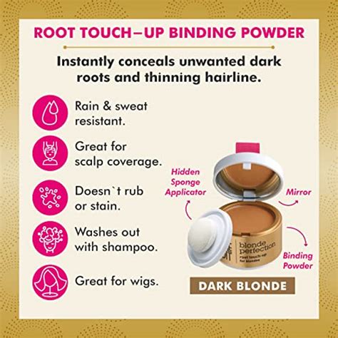 Root Touch Up Powder For Dark Blonde Hair By Style Edit Temporary Hair Color For Dark Roots