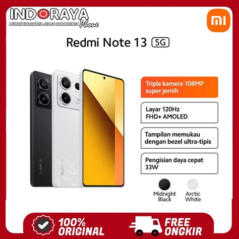 Jual Xiaomi Redmi Note 13 5G 8 256 GB Tiga Kamera 108 MP Super Jernih