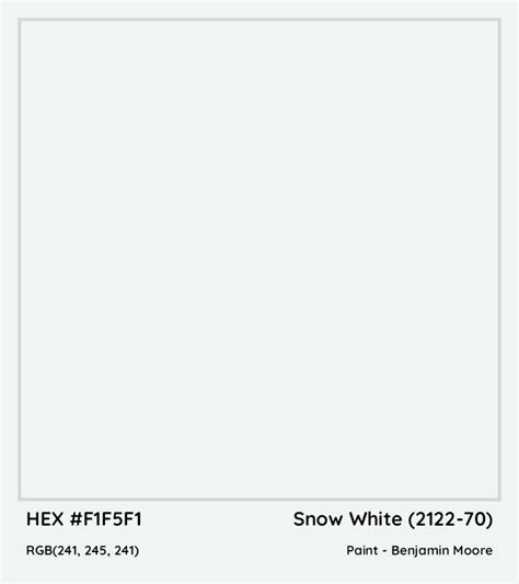 Benjamin Moore Snow White 2122 70 Paint Color Codes Similar Paints