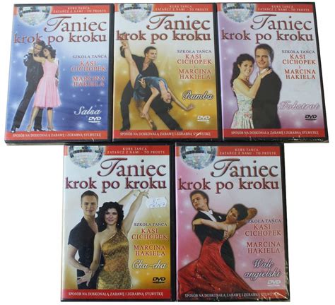 Taniec Krok Po Kroku Cichopek Hakiel 5 X DVD 13596589558 Sklepy