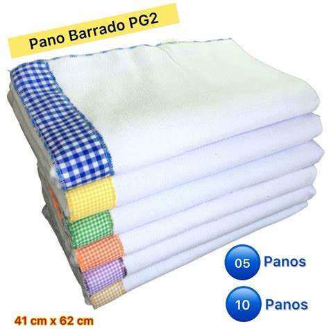 Kit 5 Ou 10 Panos De Prato Copa Cozinha Xadrez Atacado Barrado Shopee