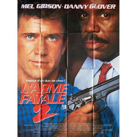 LETHAL WEAPON 2 French Movie Poster 47x63 In 1989