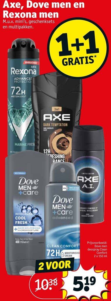 Axe Dove Men En Rexona Men Gratis Aanbieding Bij Kruidvat