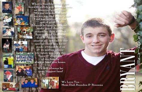 Senior Yearbook Ad Page Stonelove Designs On Etsy Senior