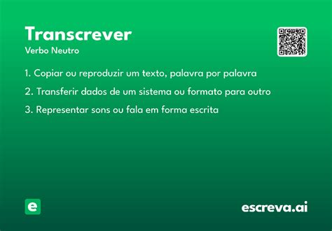 O'que Significa Transcrever - Transcrever - Significado e Sinônimo - escreva.ai