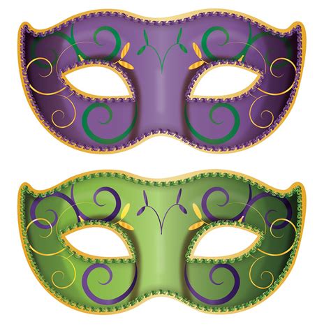 Jumbo Mardi Gras Mask Cutouts | Fiesta Party Supplies