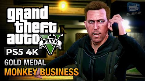 GTA 5 PS5 Mission 53 Monkey Business Gold Medal Guide 4K 60fps