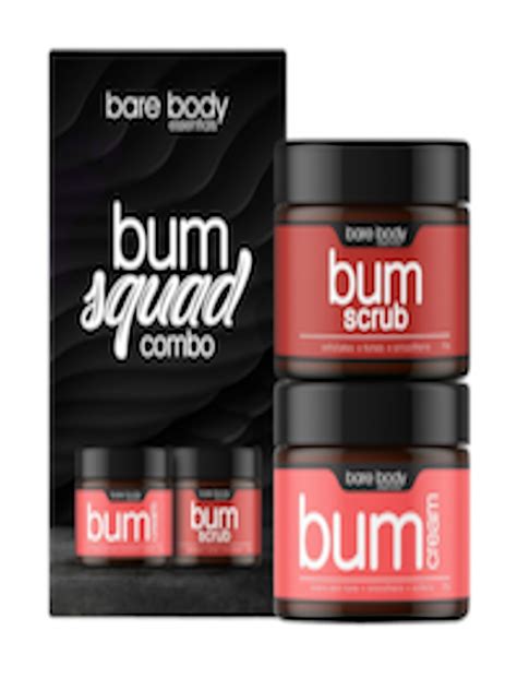 Buy Bare Body Essentials Bum Squad Combo Bum Scrub And Bum Cream 110g