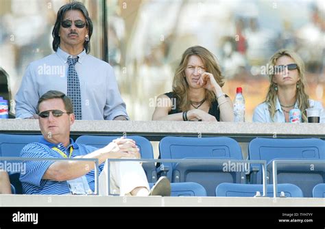 Former Tennis Star Steffi Graf Second Right Watches As Her Husband