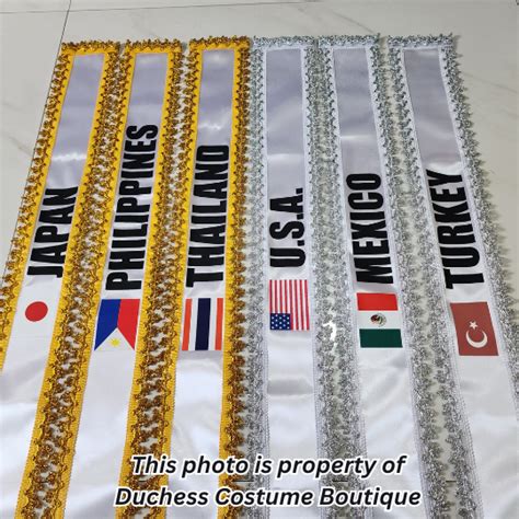 United Nations Sash Premium Full Length Sash Front To Back Un Sash