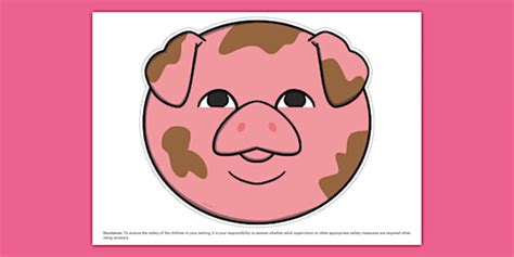 Pig Emoticon Cut Out Profesor Hizo Twinkl