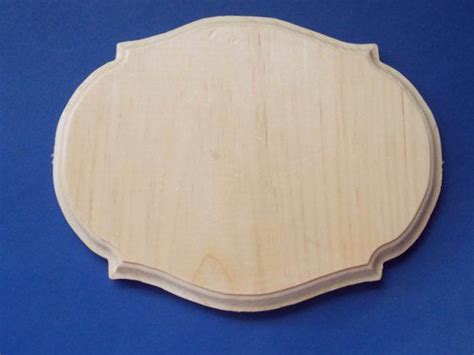 Oval Fancy Unfinished Wood Plaque Unfinished Wood Plaques Wood