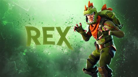 Rex- Fortnite Skin - Green Dinosaur Outfit