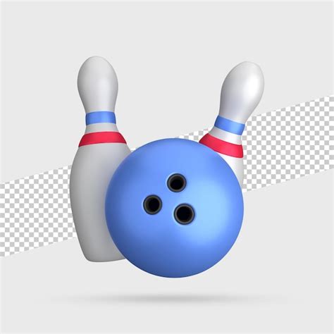 Premium Psd Bowling 3d Render