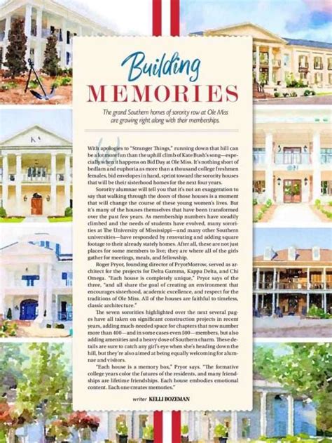 Ole Miss Sororities Featured In Mississippi Magazine Pryor Morrow