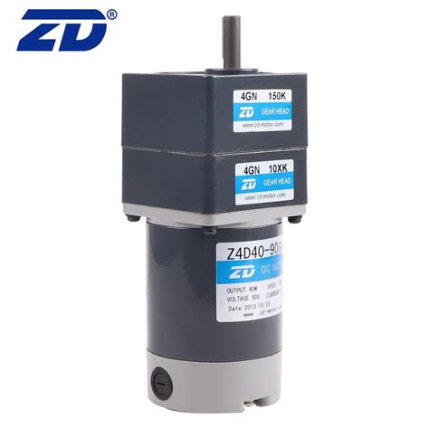 Zd Safe And Reliable Performance Brushed Electric Dc Gear Motor With