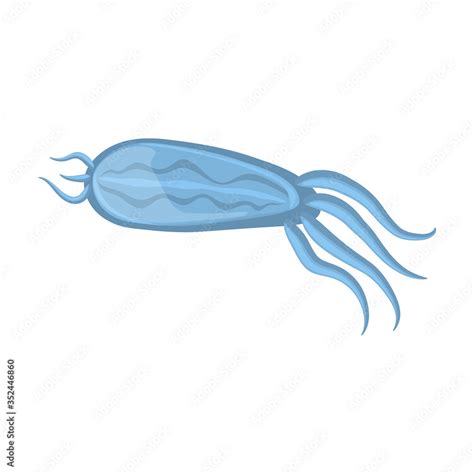 Plankton vector icon.Cartoon vector icon isolated on white background plankton. Stock Vector ...