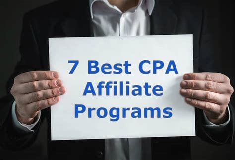 7 Best CPA Affiliate Programs In 2018 2019 1 Must Try