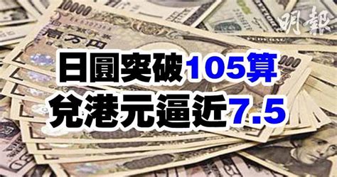 【特‧習貿易】資金避險 日圓突破105算 兌港元逼近75 0955 20180323 即時財經新聞 明報財經網