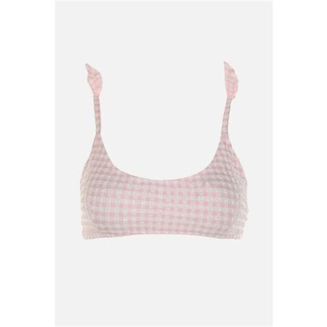 Trendyol Pink Gingham Bikini Top EPonuda