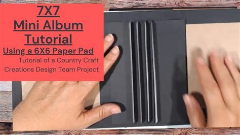 Mini Album With 6x6 Paper Pad Tutorial Junk Journal No