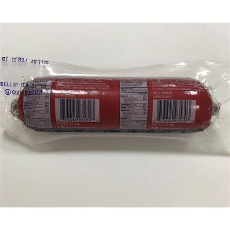 Abeles Heymann Twin Pack Salami X Oz Costco Food Database