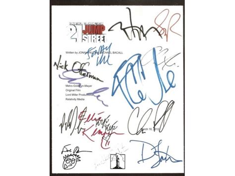 21 Jump Street Movie Script Signed Autographed: Jonah Hill, Channing ...