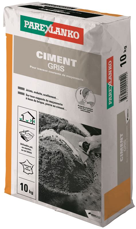 Ciment Gris 10kg PAREXLANKO Le Club