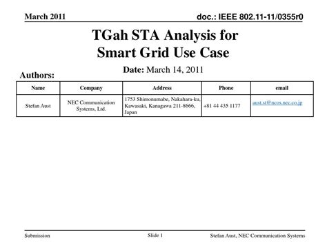 11 11 0355 00 00ah tgah sta analysis for smart grid use case word文档在线阅读