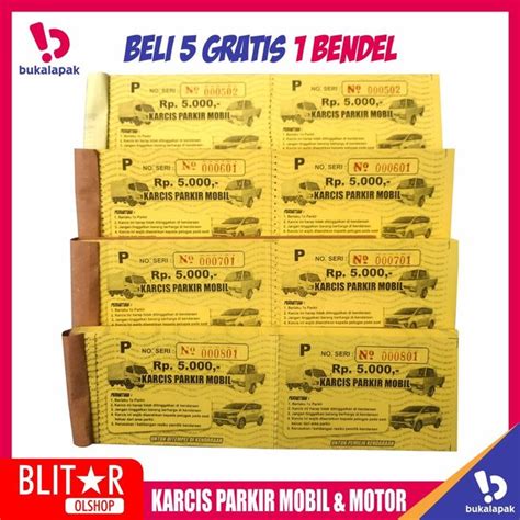 Jual Karcis Parkir Mobil Kertas Warna Best Seller Di Lapak Blitar