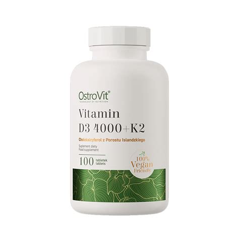 OstroVit Vitamina D3 4000UI K2 VEGE 100 Tablete