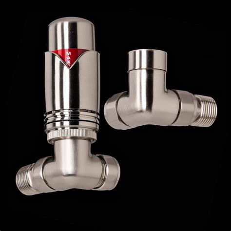 Brushed Nickel Thermostatic Corner Valves Uk