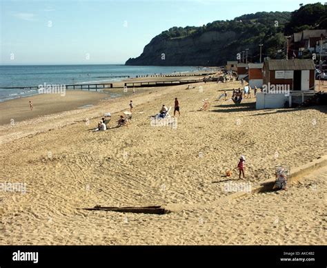 Shanklin Isle Of Wight Beach Stock Photo Alamy