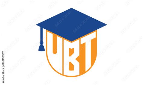 UBT initial letter academic logo design vector template. school college ...