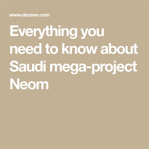 Everything You Need To Know About Saudi Mega Project Neom Freedom House